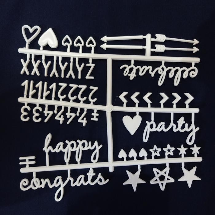 

No.OneBest- Huruf tambahan untuk felt letter board papan nama ba