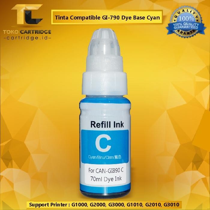 

No.OneBest- Tinta Refill Compatible GI-790 GI790 Dye Base Yellow