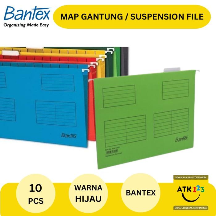 

No.OneBest- Map Gantung / Suspension Filling Folder Merk BANTEX (ISI 10 PCS)