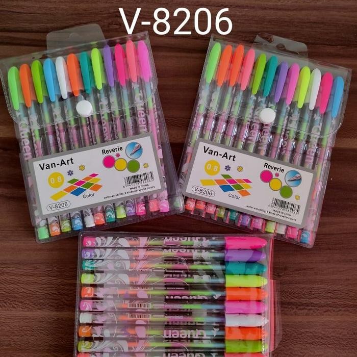 

No.OneBest- Bolpoin tinta pelangi / Rainbow bolpoin / pulpen murah / (hrg1set=12p)