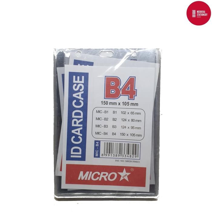 

No.OneBest- (ISI 20)Mika ID Card Case/Name Tag Microstar/Micro Star B4 150mmx105mm