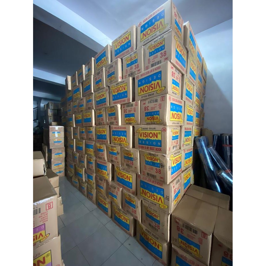 

No.OneBest- Buku Tulis VISION 38 lembar 1 pak (isi 10 buku) / SD / SMP MURAH BAGUS
