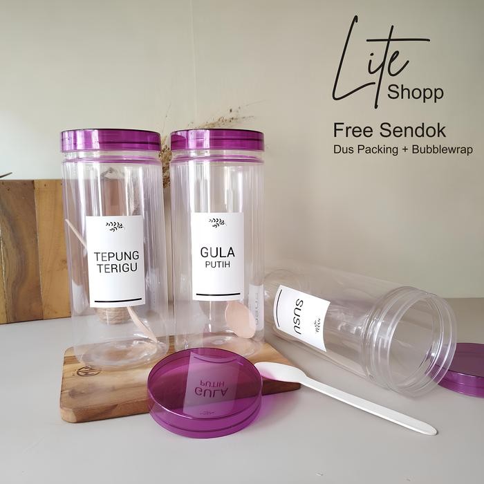 COBA TOPLES BUMBU DAPUR 1300 TUTUP UNGU CLEAR KLW