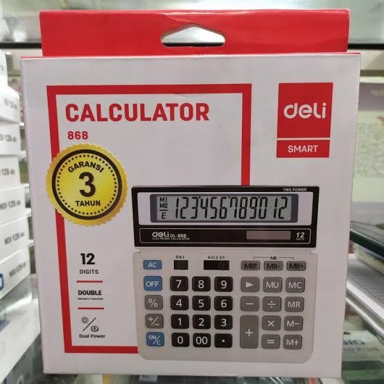 

Kalkulator/ Calculator 12 Digits Deli Dl-868