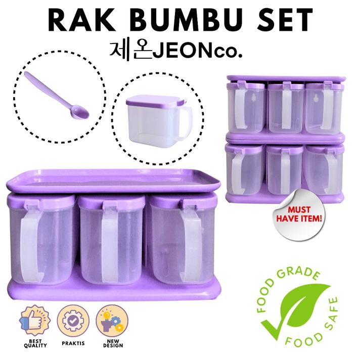 HARGA SPESIAL TEMPAT BUMBU DAPUR JEON / TOPLES UNGU BUMBU PLASTIK SNM