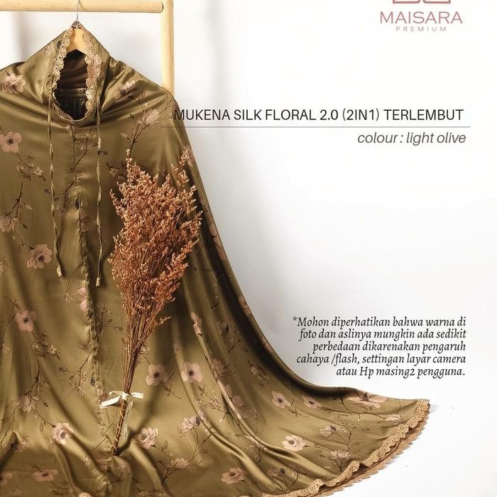 Modra- Mukena Silk Floral MAISARA Premium
