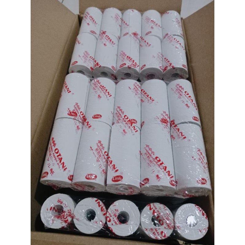 

UM1 kertas thermal 57x30mm logo link isi 10pcs/roll