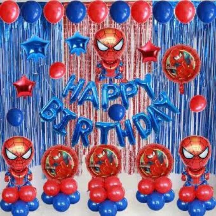 Tukuparty Paket Dekorasi Ulang Tahun Tema Spiderman Anak Laki Laki