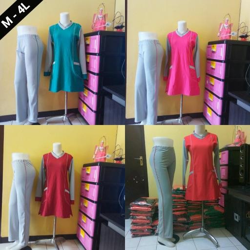 BAJU SENAM MUSLIM / BAJU SENAM ROK / BAJU AEROBIK