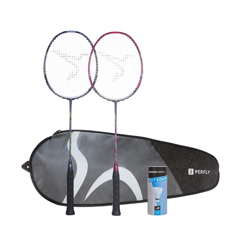 Decathlon PERFLY Set Raket Badminton Dewasa BR590 Perform - 8805167