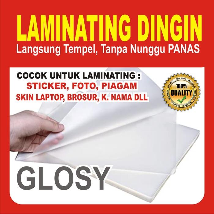 

Plastik Laminasi Dingin F4 Isi 50 Lembar - Motif Doff, (Sticker Benin) #Gratisongkir