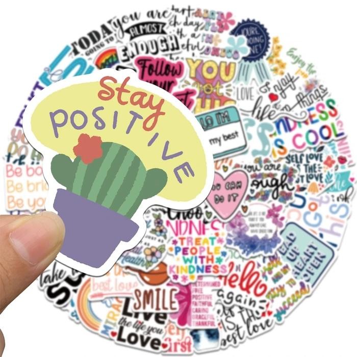 

Ic] 48 Pcs Sticker Tulisan English Words Quotes #Gratisongkir