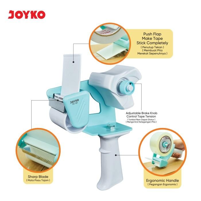 

Tape Cutter Tape Dispenser Pemotong Pita Perekat Joyko Tc-121 Heavy Duty #Gratisongkir