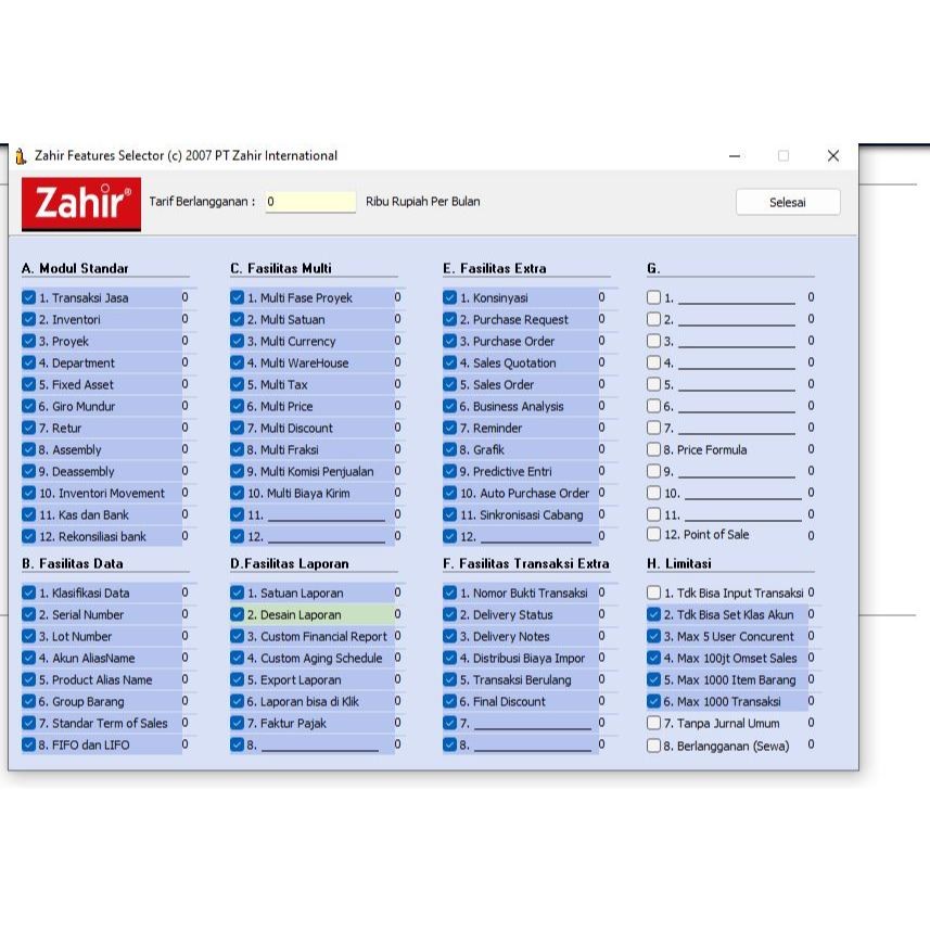 Software Akuntansi Accounting Zahir 5 Full Version Lifetime