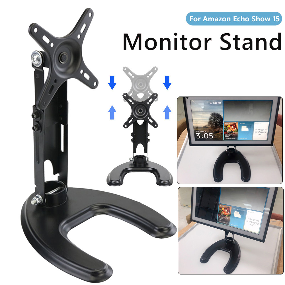 Portable Monitor Stand Universal Rotating Desktop Monitor Display Base for Amazon Echo Show 15 Table