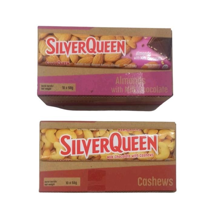 

SILVERQUEEN COKLAT 1 BOX ISI 10 @ 55 GRAM