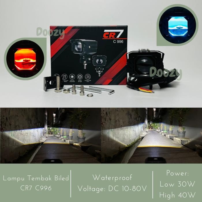 Cr7 C996 Lampu Tembak Biled Cahaya Putih Waterproof