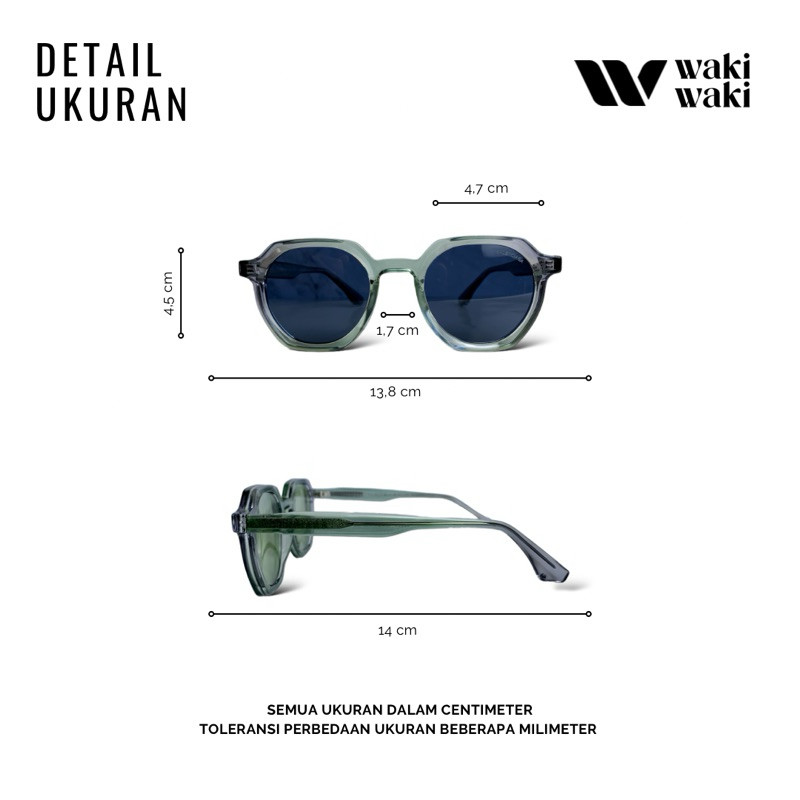 Sunglasses Keshi Kaca Bold Waki Waki Eyewear