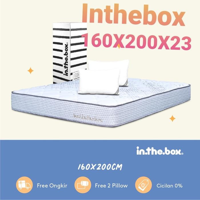 utamajaya- Kasur Spring BED IN THE BOX SIZE 160X200