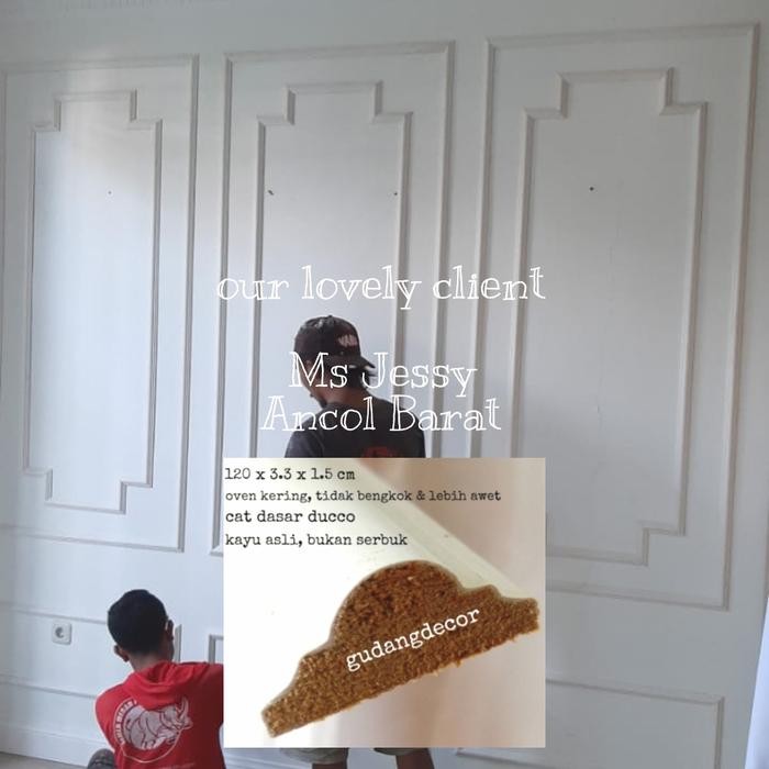 New.. Kayu Moulding Wall Moulding Kayu List Profil Bingkai Susut
