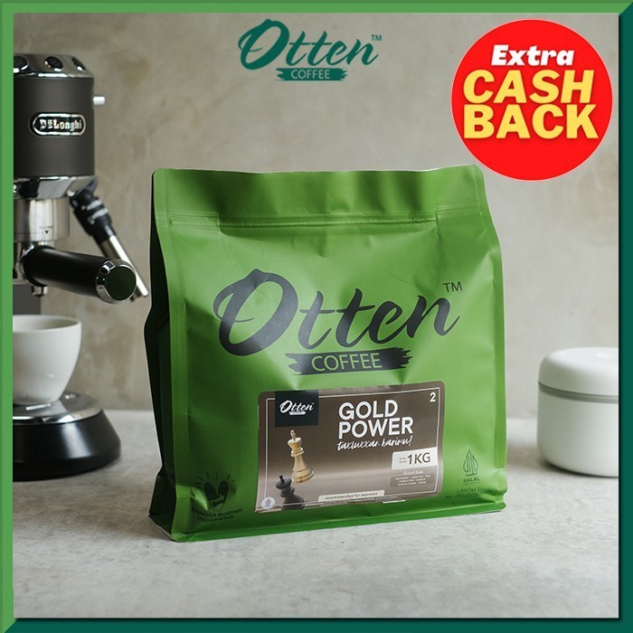 

Gold Power - Kopi House Blend 1 kg - Commercial Blend - Biji / Bubuk Otten Coffee