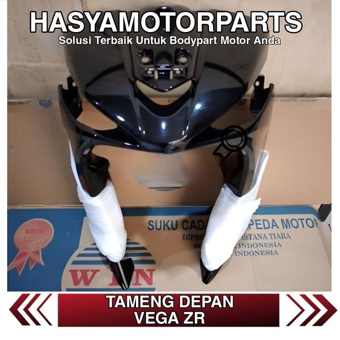 PREMIUM tameng panel body depan vega zr hitam body halus presisi