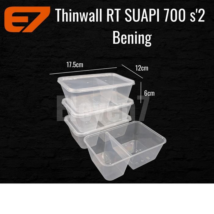 GASS. THINWALL SUAPI RT SEKAT 2 KOTAK PLASTIK CONTAINER STORAGE BOX