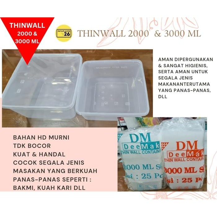 MASIH READY THINWALL MERK DM UK 2.000 & 3.000ML