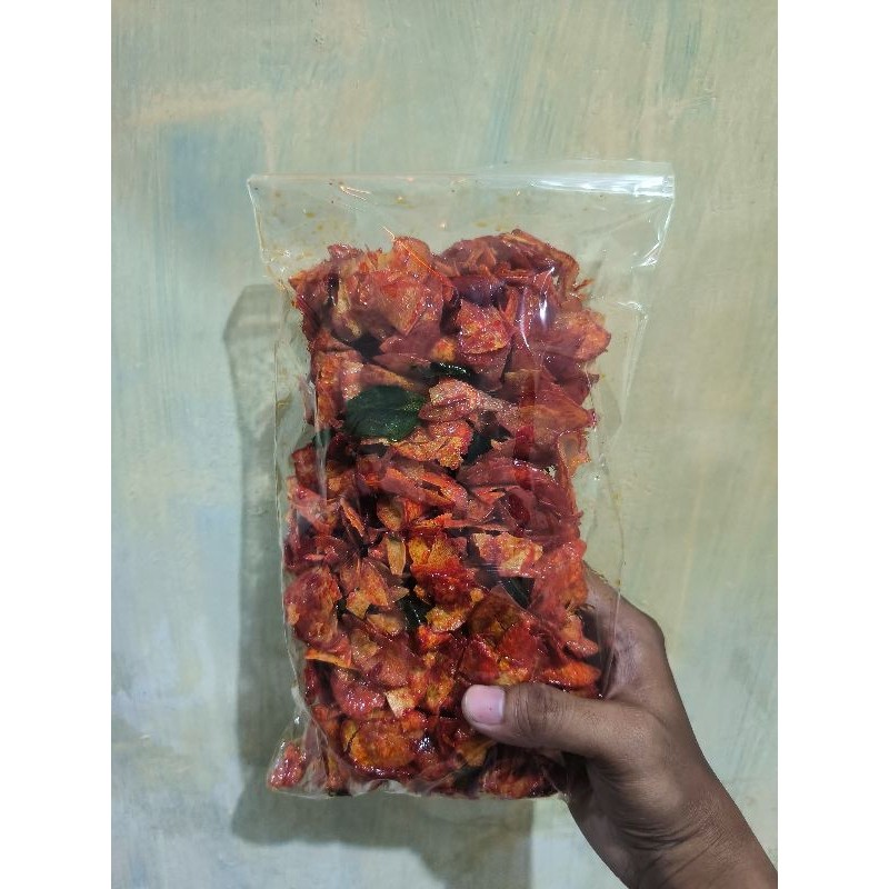 

Keripik Singkong Lengket Pedas Manis 500gr