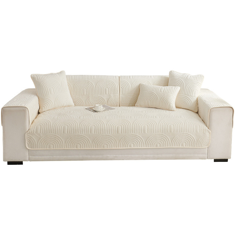 Cream Style Egyptian Velvet Sofa Cushion New Model2025All-Season Non-Slip Cushion Sofa Cover