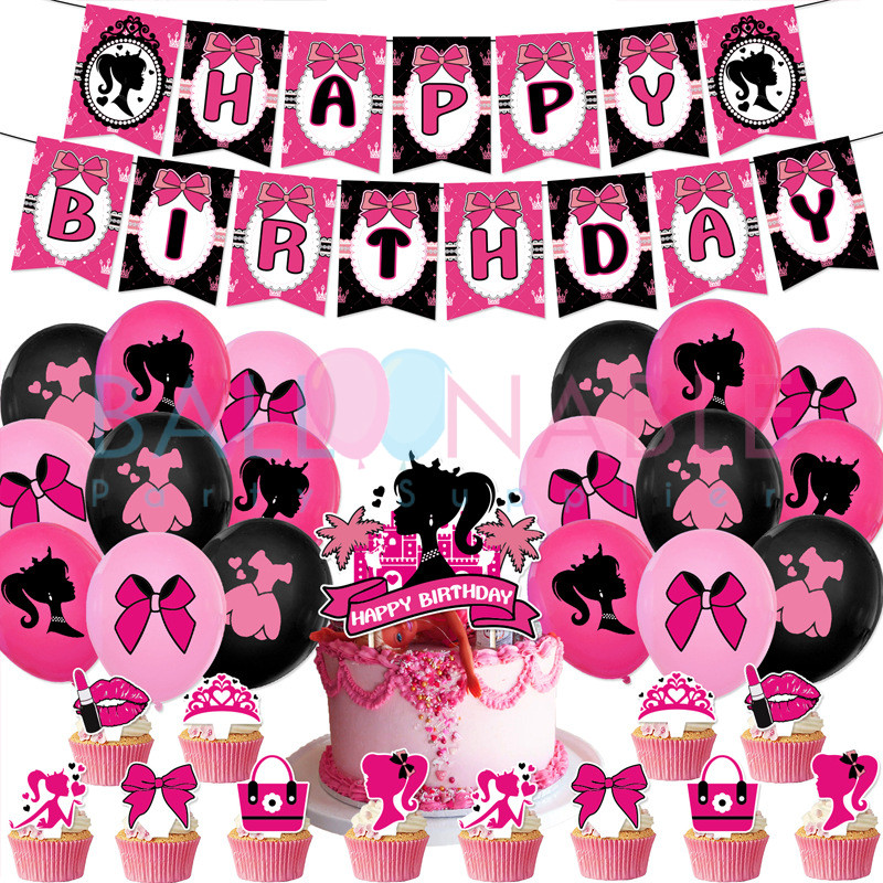 Paket Dekorasi Ulang Tahun Tema Barbie (PD83)