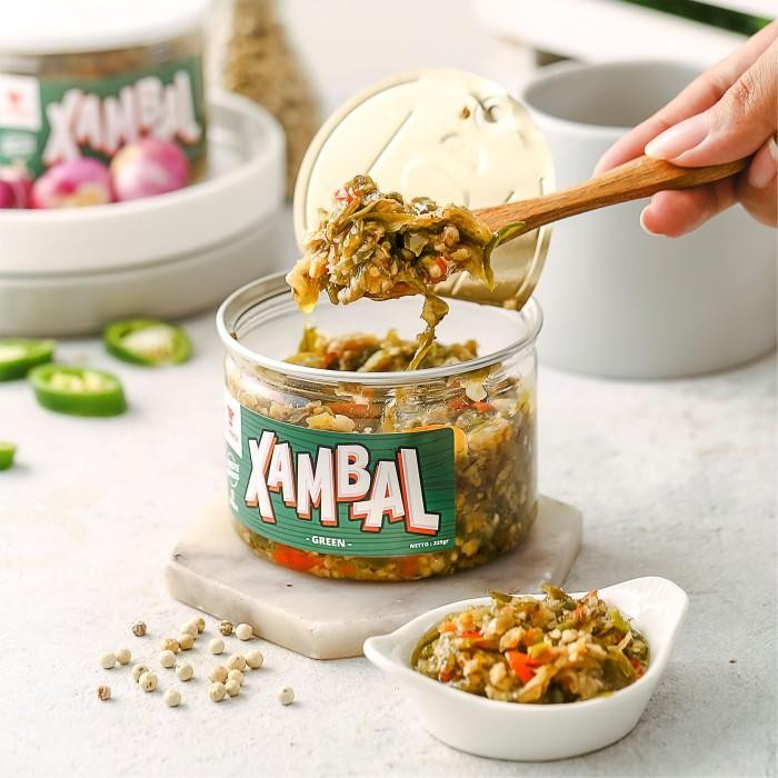 

CARAKA.STORE1 SAMBAL LEVEL 1 SAMBEL BAWANG CABE MERAH PEDAS ULEG TOPLES IJO GYUMBOX