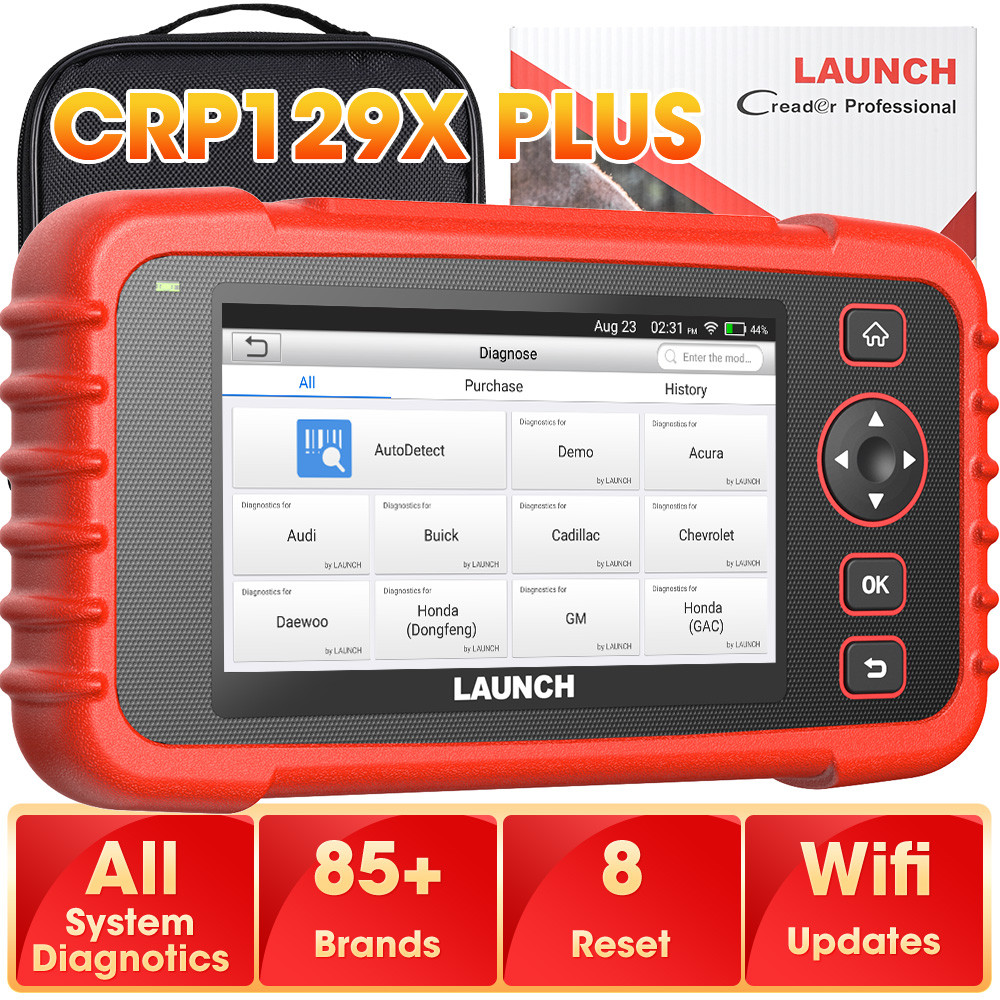 Launch CRP129X PLUS Scanner Professional Automotive Scanner OBDII Scanner All System Diagnosis Obd2