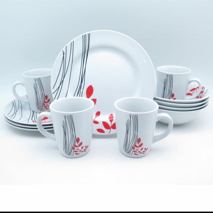 Piring makan set/Dinner set bagus/Dinner set murah