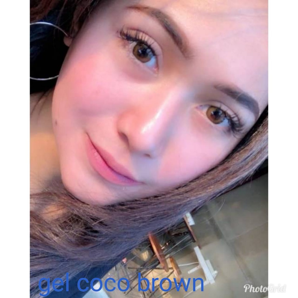 softlens top gel y/brown/ minus -0.50 s/d -6.00