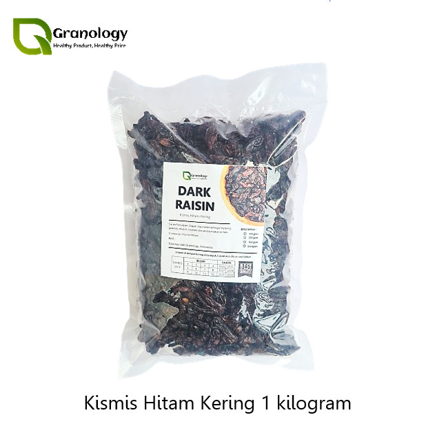 

Dark Raisin / Kismis Hitam Kering (1 Kilogram) by Granology