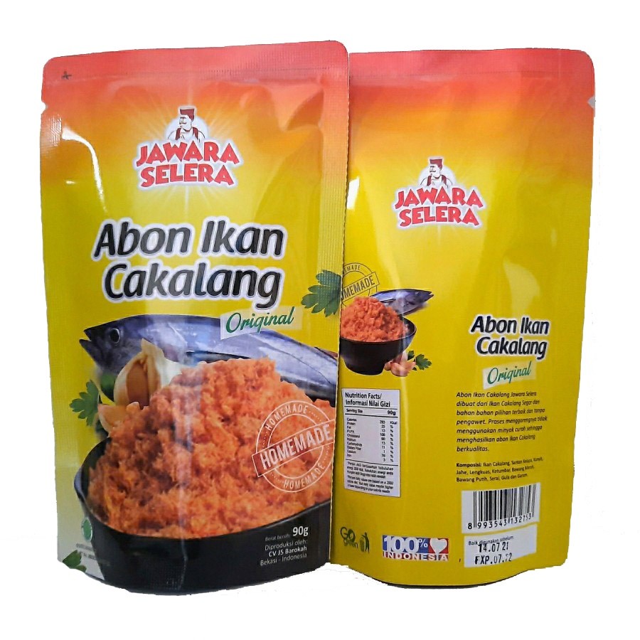 

Abon Ikan Cakalang JS Jawara Selera - 90gram Varian Original