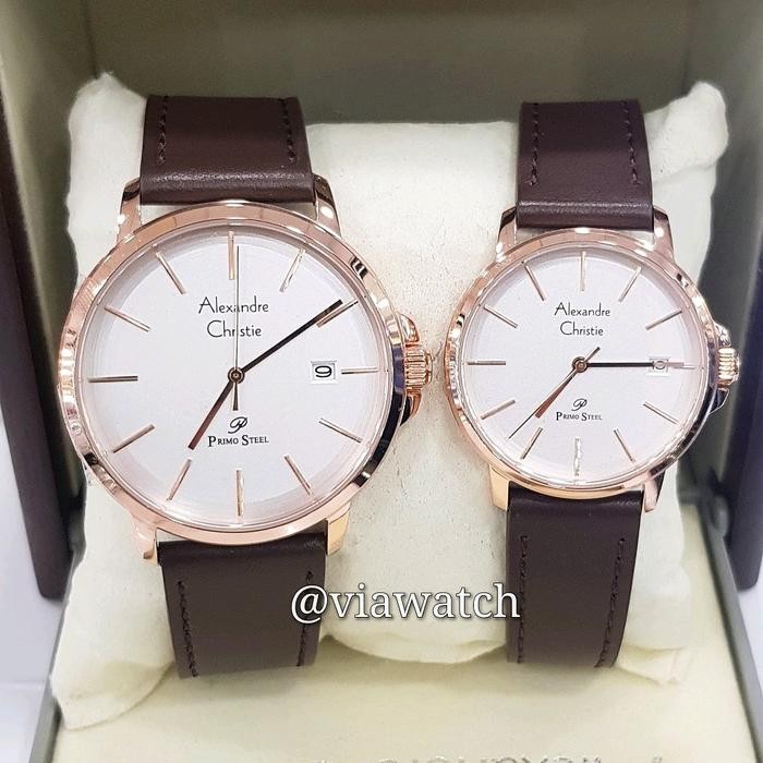 Jam Tangan Couple Alexandre Christie Ac1032 Ac 1032 Asli 100%