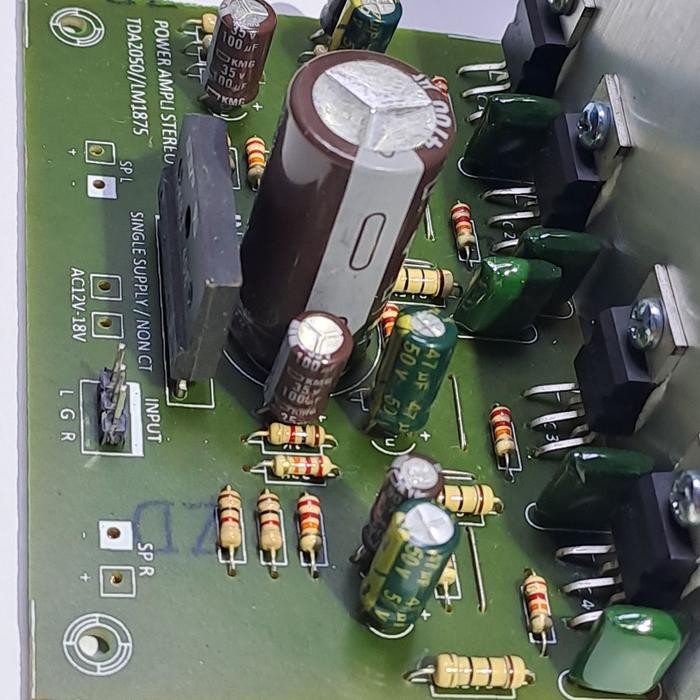 Kit Power Ampli Stereo Btl Lm1875 Single Supply/Non Ct