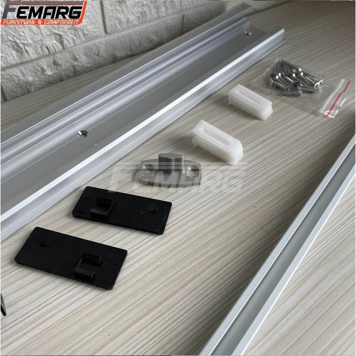 Rel Sliding Ghost Door Track FEMARG hidden tersembunyi