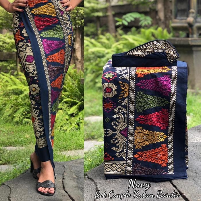 Kain Khas Bali Couple Kamen, Udeng, Saput Asli 100%