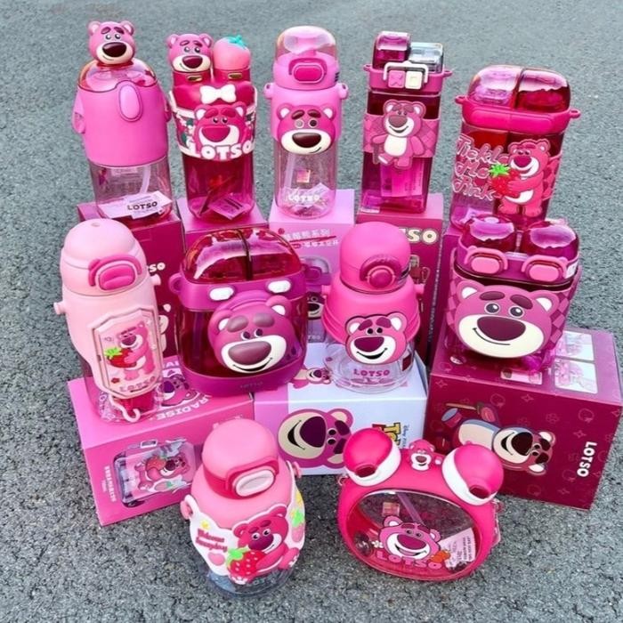 Botol Minum Anak Tritan Motif Lotso / Botol Anak Lotso
