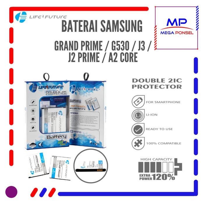 Mutu- Baterai Samsung Grand Prime/G530/J5/J3/J2 Prime/A2 Core Life Future