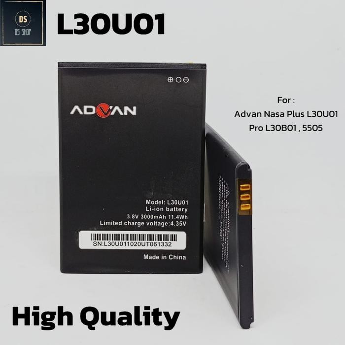 Mutu- Baterai Hp Advan Nasa Plus 5505 L30U01 L30B01 Ori Batre