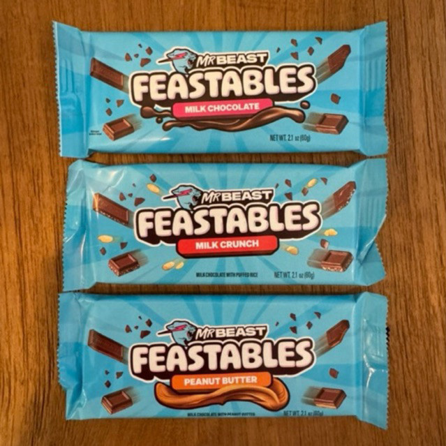 MrBeast Feastables Chocolate 100% Original - NEW VERSION Mr Beast Coklat