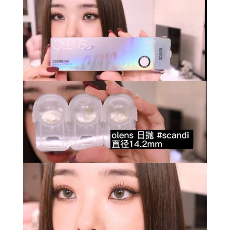SOFTLENS OLENS KOREA SCANDI GRAY (ABU) 1 MONTH/BULANAN