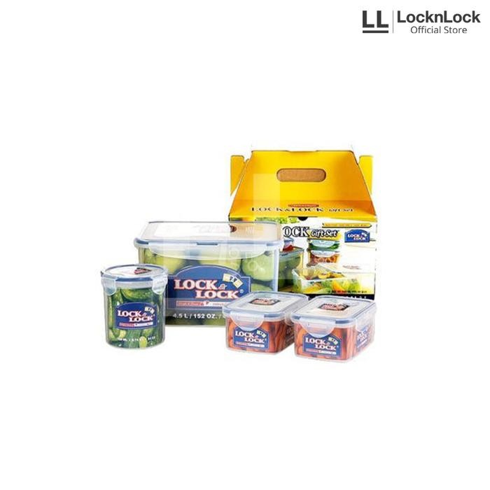 BnYkPilih- Locknlock Gift Set Tempat Makan Dengan Box (Hpl827Sc04)