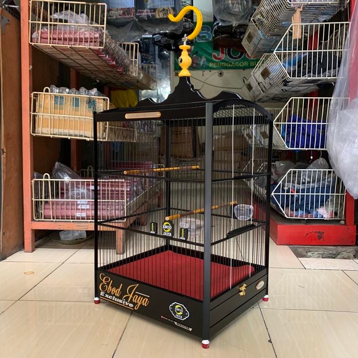 SANGKAR KANDANG KOTAK EBOD JAYA BLACK MASTER EXCLUSIVE RUJI FIBER LIMITED EDITION NO. 2 FULL AKRILIK