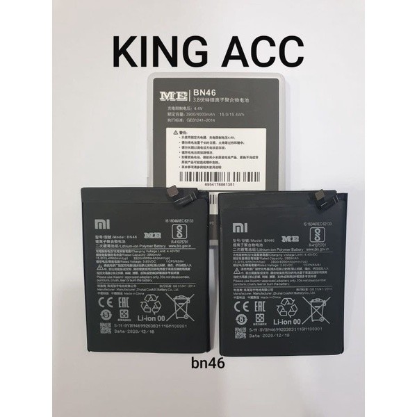 Chell Glam Baterai Batre Batere Battery Me Xiaomi Redmi 7 Note 8 Bn46 Original