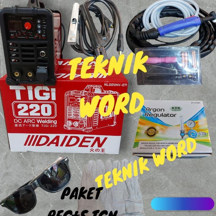 Termurah Mesin Las Argon Daiden Tigi Tig 220 / Inverter Las Daiden Argon Tigi 220